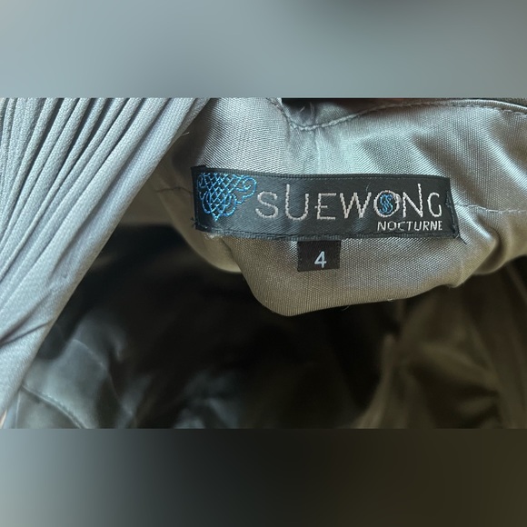 Suewong Nocturne Gray Cocktail Dress (Size 4) - Picture 5 of 5